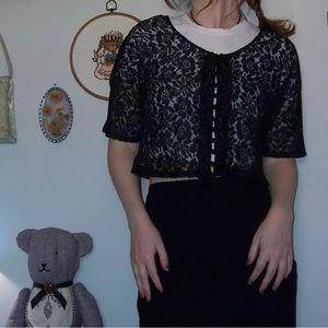 vintage lace cardigan